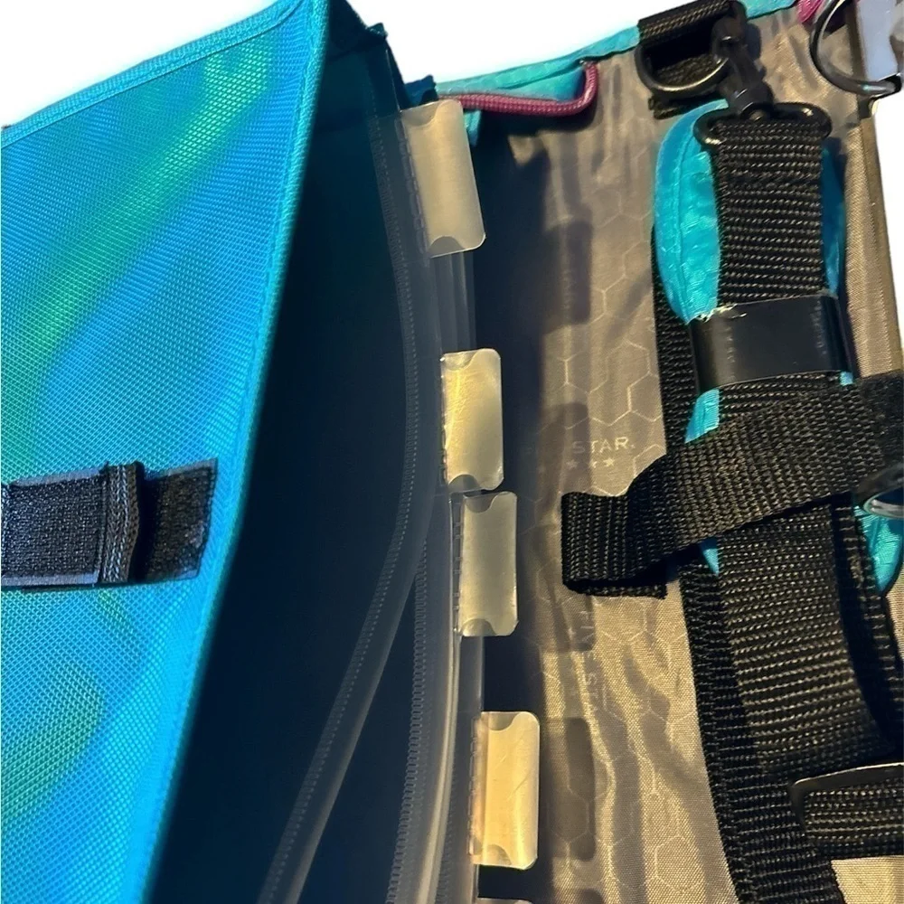 BACK TO SCHOOL -  Mead Five Star 2” Zipper Binder w/Strap - Teal/Gray/Pink - NWT